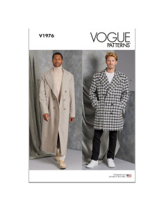 Patrón de Costura Abrigo Forrado Vogue V1976 Tallas 34-42