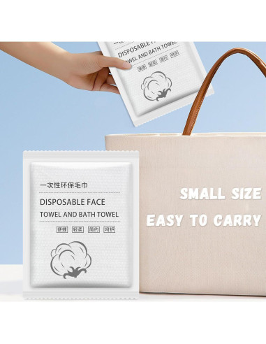 Toallas de Baño Desechables ERHAOG 140x70 cm 10 Pcs Algodón