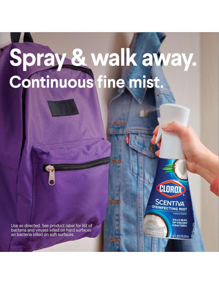 Clorox Scentiva Nebulizador Desinfectante Recarga 3x16oz Coco y Lirio