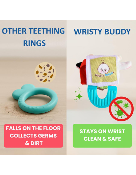 Mordedor de Dentición Pulpo Wristy Buddy - Silicona Suave 0-12 Meses