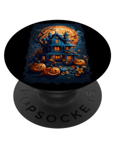 PopSockets Murciélagos y Calabazas Halloween Intercambiable