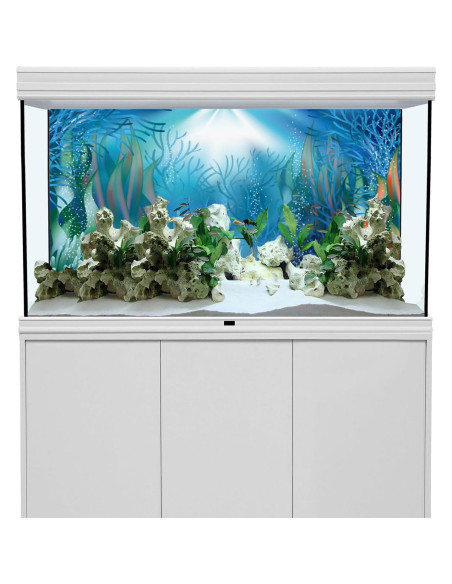 Fondo de Acuario AWERT 60x30 cm Plantas Acuáticas Coral