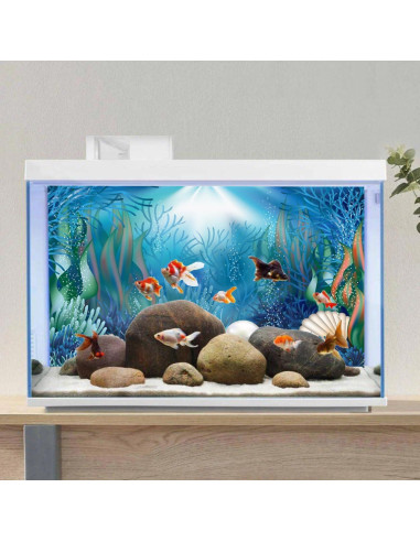 Fondo de Acuario AWERT 60x30 cm Plantas Acuáticas Coral