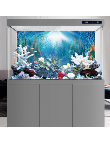 Fondo de Acuario AWERT 60x30 cm Plantas Acuáticas Coral