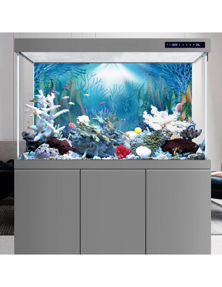 Fondo de Acuario AWERT 60x30 cm Plantas Acuáticas Coral