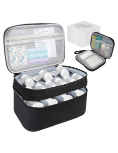 Bolsa Organizadora de Medicamentos Yewltvep - Doble Capa, 3 Tamaños