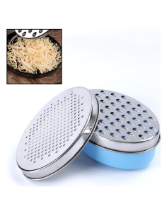 Rallador de Queso KEISSCO con Contenedor Azul 12 cm