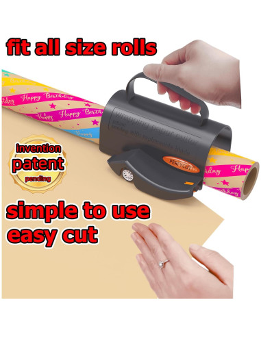 Cortador de Papel de Regalo Perfycut con 3 Cuchillas Reemplazables