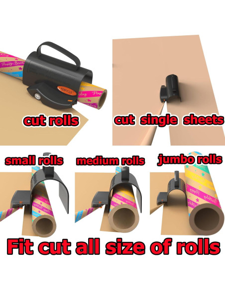 Cortador de Papel de Regalo Perfycut con 3 Cuchillas Reemplazables