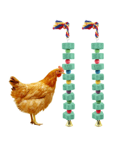 Juguete de Masticar para Aves Oooct - 2 Piezas, Piedra de Calcio