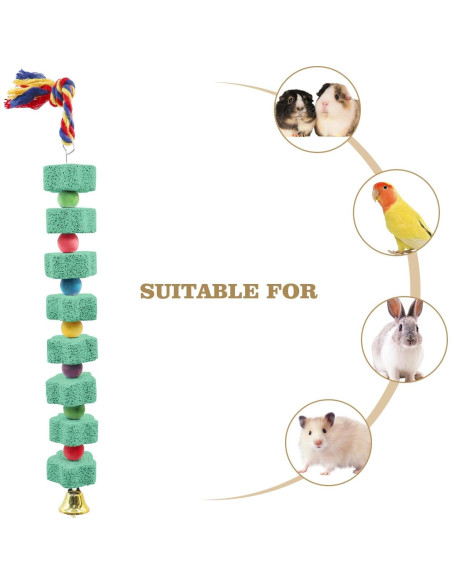 Juguete de Masticar para Aves Oooct - 2 Piezas, Piedra de Calcio