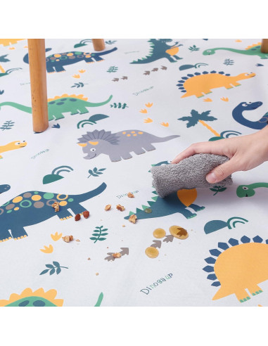 Alfombra Splat Antideslizante CLCROBD 130x130cm Dinosaurio