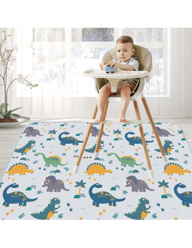 Alfombra Splat Antideslizante CLCROBD 130x130cm Dinosaurio