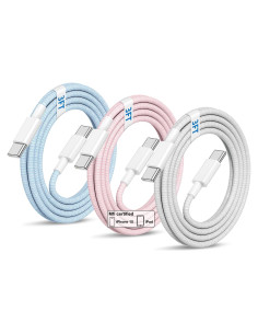 Cable USB C a USB C QZVOO 60W 3Pack 3 pies Carga Rápida