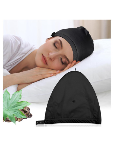 Gorro de Aceite de Ricino ZINGTERRA para Cabello Fino - Negro