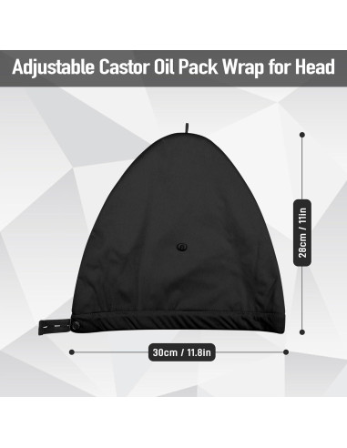 Gorro de Aceite de Ricino ZINGTERRA para Cabello Fino - Negro