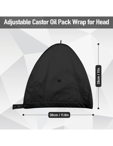 Gorro de Aceite de Ricino ZINGTERRA para Cabello Fino - Negro