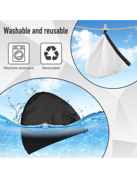 Gorro de Aceite de Ricino ZINGTERRA para Cabello Fino - Negro