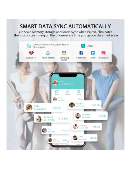 Balanza de Grasa Corporal ABLEGRID A-SCALE-X, Pantalla Grande, 16 Métricas Balanza de Grasa Corporal ABLEGRID A-SCALE-X, Pantalla Grande, 16 Métricas
