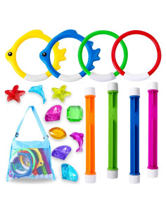 Set de Juguetes de Buceo YUJUN 18 Piezas para Piscina