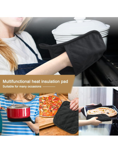 Almohadillas Térmicas YEKOO 20.3x21.6cm Neopreno Algodón Negro