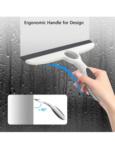 Raspador de Ducha EHOMGUI 25.4 cm - Paquete de 2 Gris