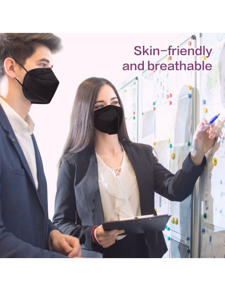 Mascarilla desechable KN95 Miuphro 25 unidades 5 capas negra