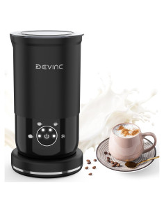 Espumador de Leche DEVINC JY-MF02 4-en-1 300ml Negro