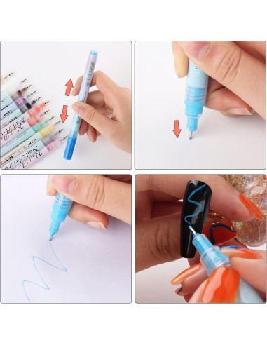 Juego de 12 Bolígrafos para Uñas Foshan Sotong 0.7mm Creativos