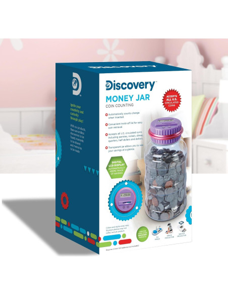 Tarro de Dinero Automático Discovery Kids Rosa 20.32 cm