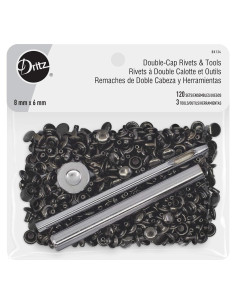 Remaches Doble Tapón Gunmetal Dritz con Herramientas 136g