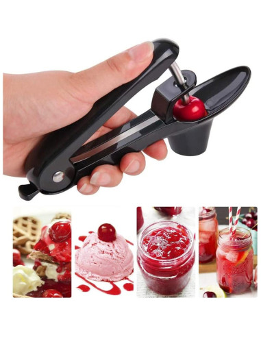 Deshuesador de Cereza Yun River Negro Acero Inoxidable