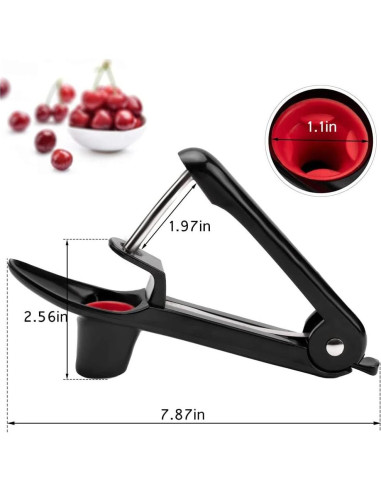 Deshuesador de Cereza Yun River Negro Acero Inoxidable