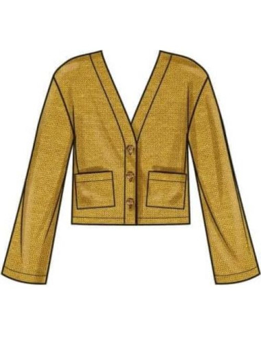 Patrón de Costura Simplicidad S9826 Pantalones y Cárdigan