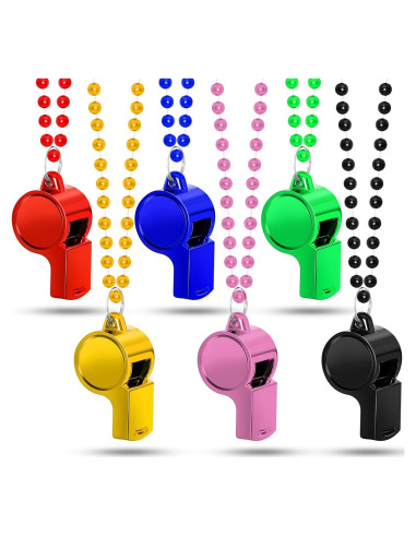 Collar con Silbato LIANGYUNZE - Set de 6 Unidades, Ligero y Duradero