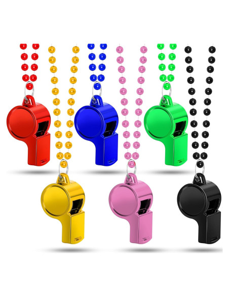 Collar con Silbato LIANGYUNZE - Set de 6 Unidades, Ligero y Duradero