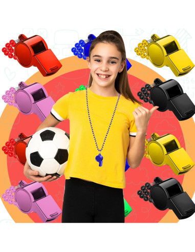 Collar con Silbato LIANGYUNZE - Set de 6 Unidades, Ligero y Duradero