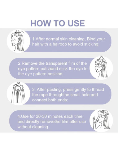 Cintas Elevadoras para Arrugas en Ojos Moonlight-ybh - 4 Cuerdas Fijas