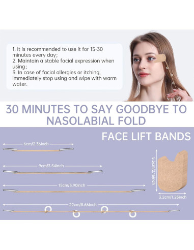 Cintas Elevadoras para Arrugas en Ojos Moonlight-ybh - 4 Cuerdas Fijas