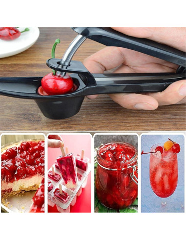 Quita Huesos de Cereza UGpine Negro, Herramienta Ergonómica