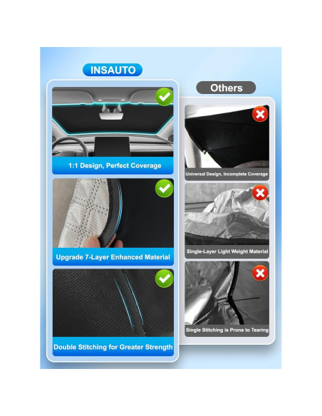 Protector Solar INSAUTO para Parabrisas Toyota 4Runner 2010-2025