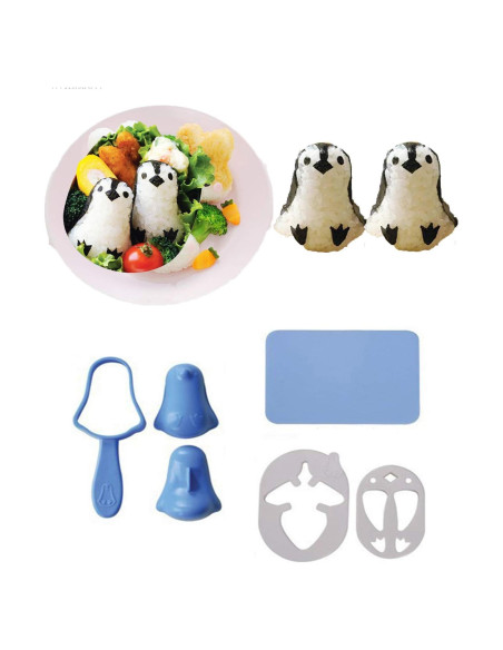 Kit de Hacer Sushi Fellibay - Moldes de Arroz y Cortadores para Niños
