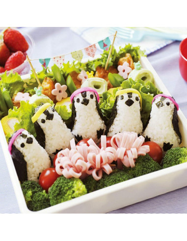 Kit de Hacer Sushi Fellibay - Moldes de Arroz y Cortadores para Niños
