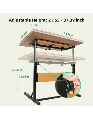 Mesa de Rompecabezas ALL4JIG 1500 Piezas Ajustable Verde