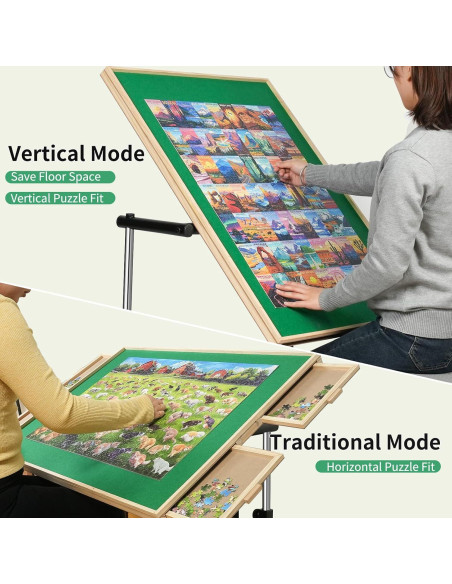 Mesa de Rompecabezas ALL4JIG 1500 Piezas Ajustable Verde