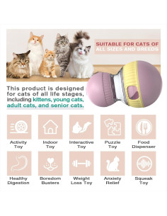 Juguete Interactivo para Gatos TLKNG con Dispensador de Comida 2