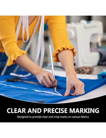 Lápices de Tiza para Tela YFANITI - 10 Piezas Blancos