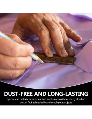 Lápices de Tiza para Tela YFANITI - 10 Piezas Blancos