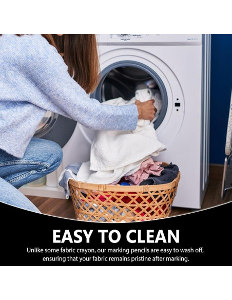 Lápices de Tiza para Tela YFANITI - 10 Piezas Blancos