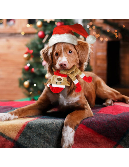 Paquete de 3 Juguetes Navideños para Perros Yoochee - Reno, Pingüino, Oso